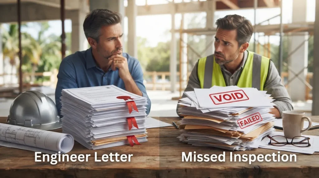 Engineer Letter vs. Missed Inspection: Which Wins?