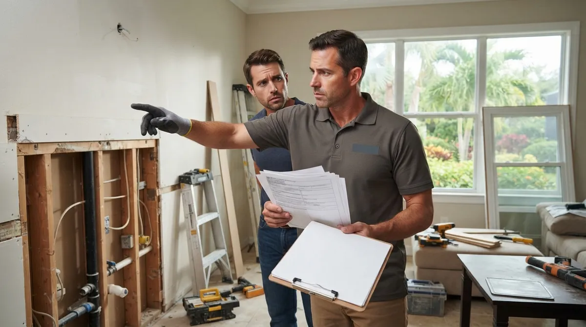 closing held up by unpermitted work florida