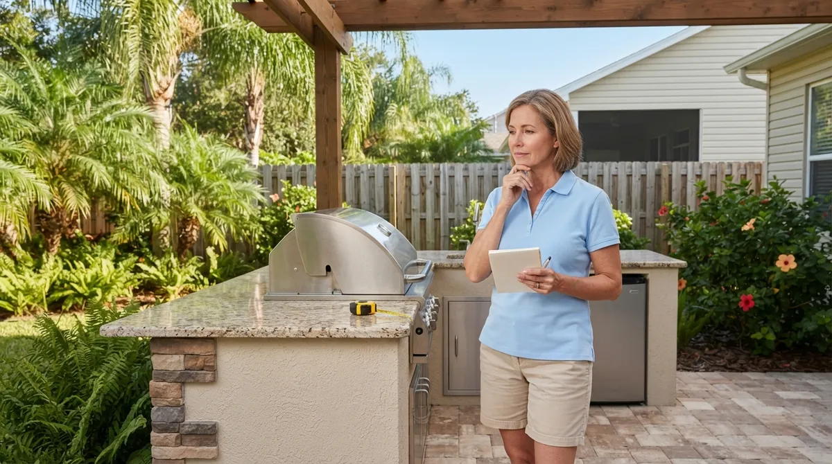 how do i legalize an outdoor kitchen built without a permit in florida