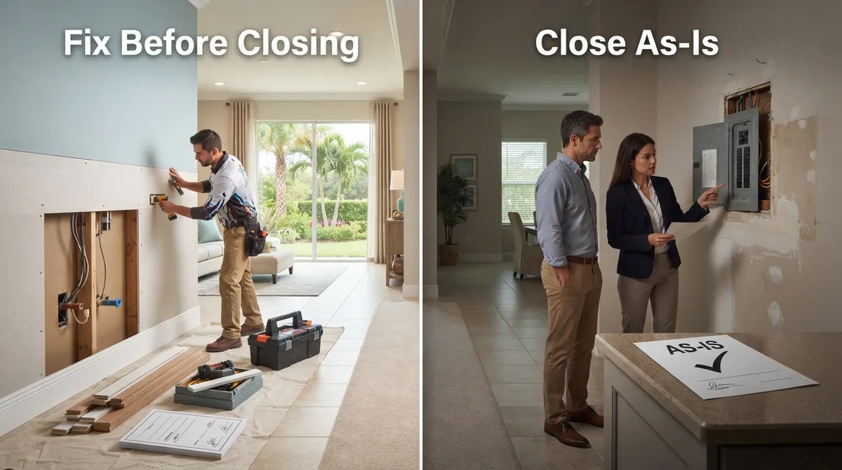 real estate closing unpermitted work florida