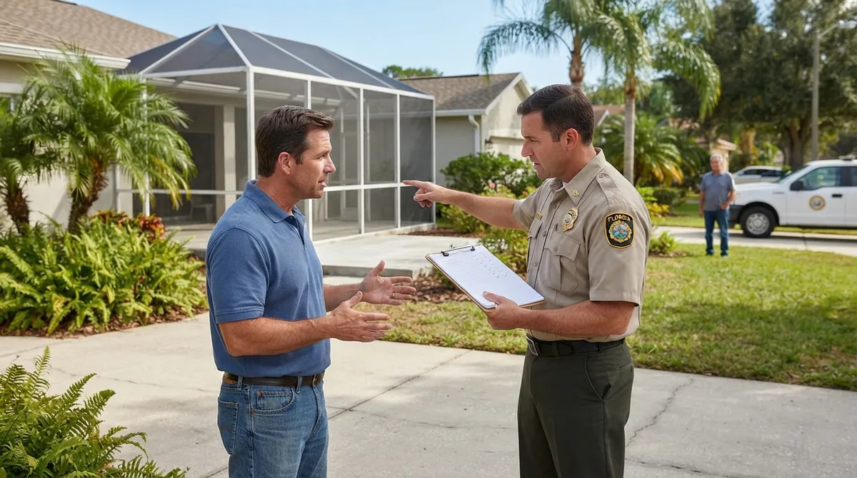 what is an inspector investigation for unpermitted work in florida