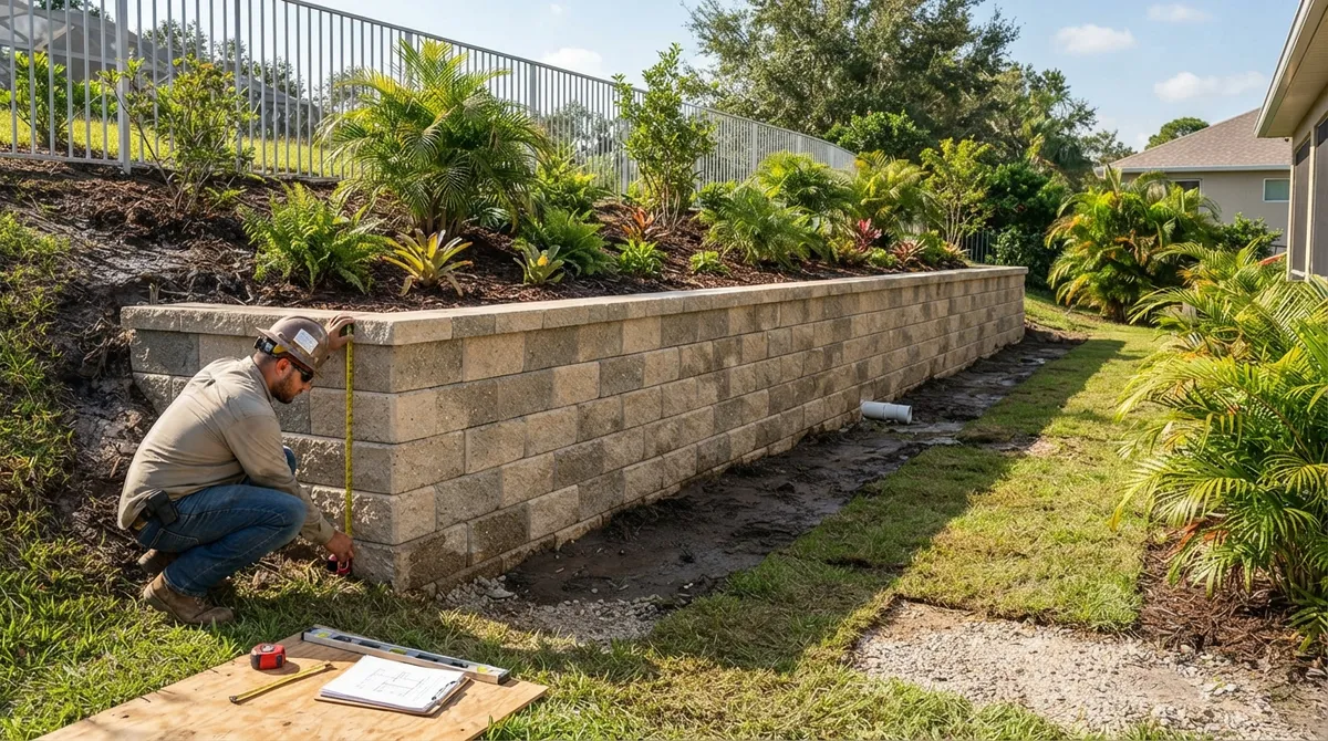 after the fact retaining wall florida