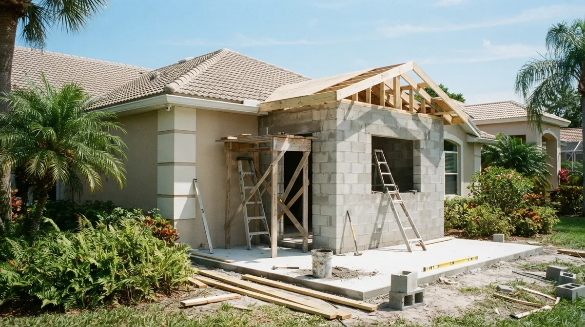 home sale delayed by unpermitted construction florida