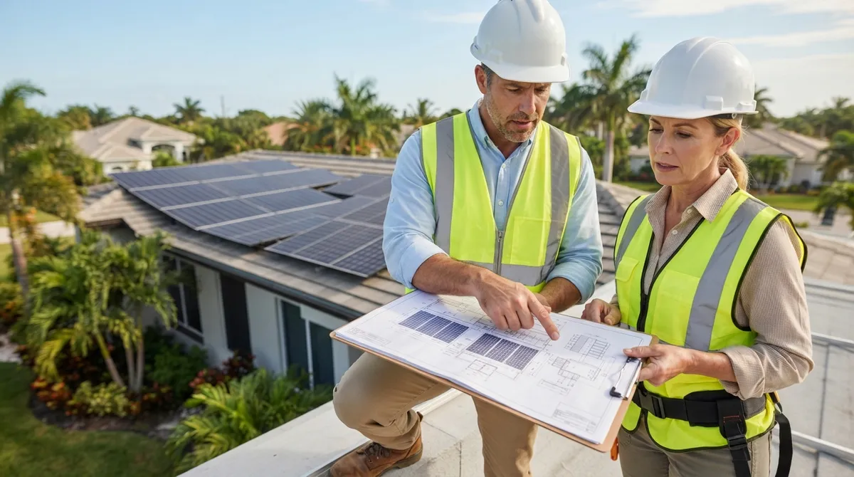who files permits for solar companies in fort lauderdale