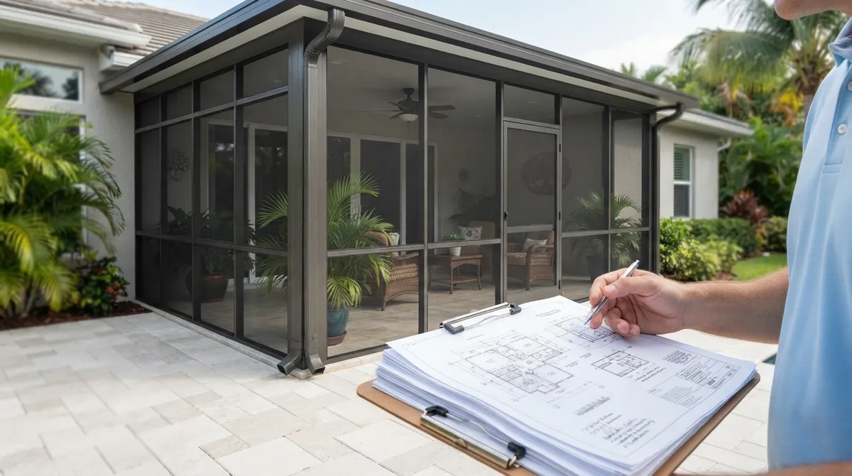 looking for after the fact patio and enclosure permitting florida