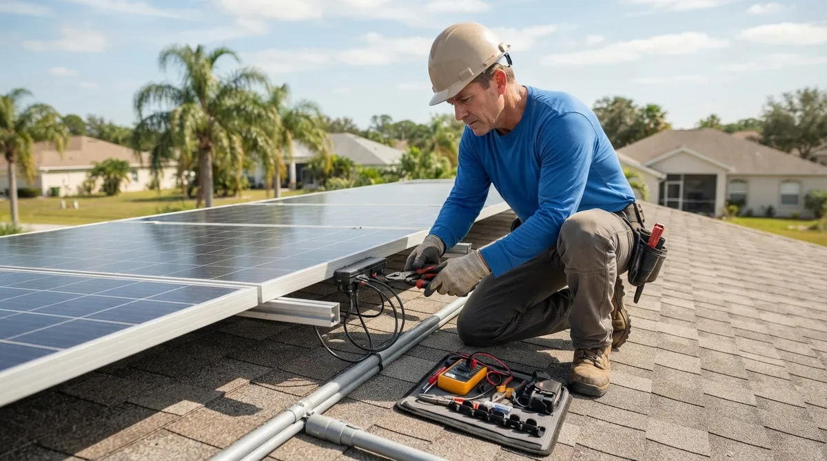 who should a solar company hire for unpermitted installs in florida