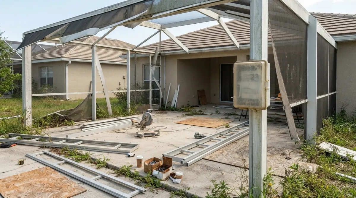 what if a contractor abandoned an unpermitted job in florida