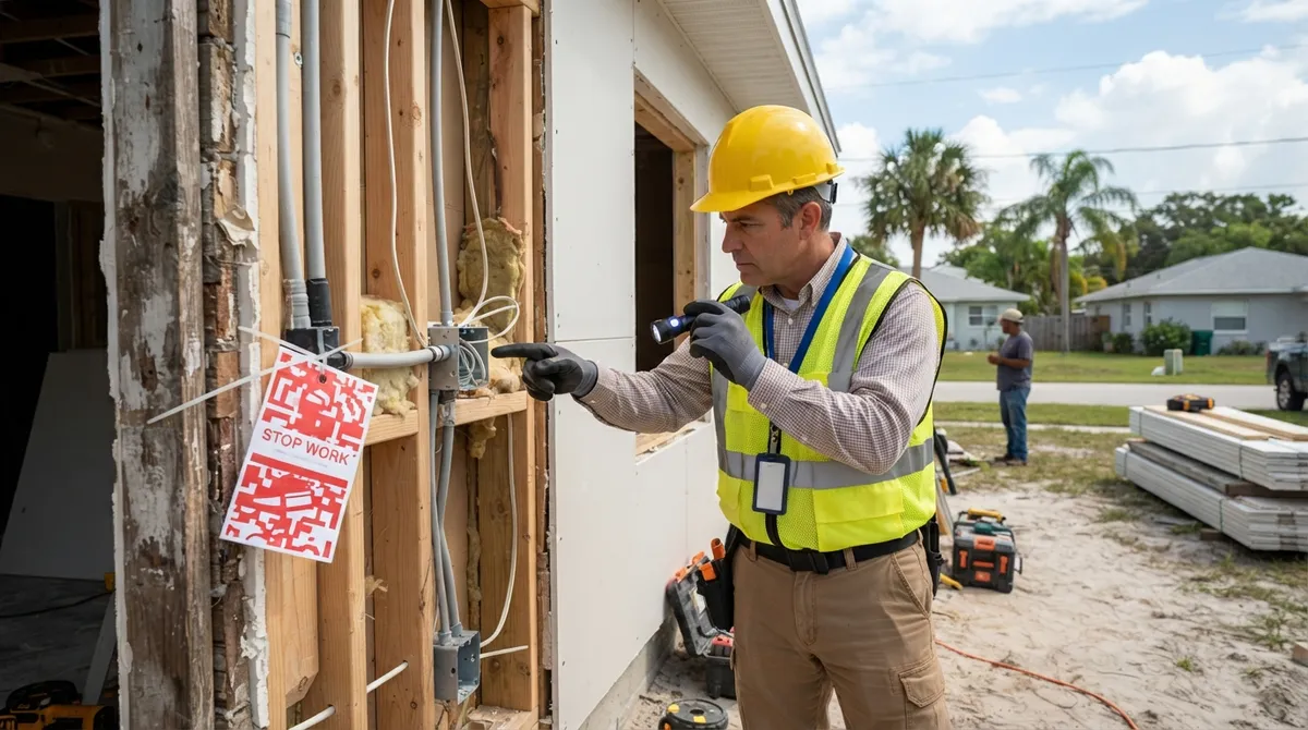 what if only part of the job was done without a permit in florida