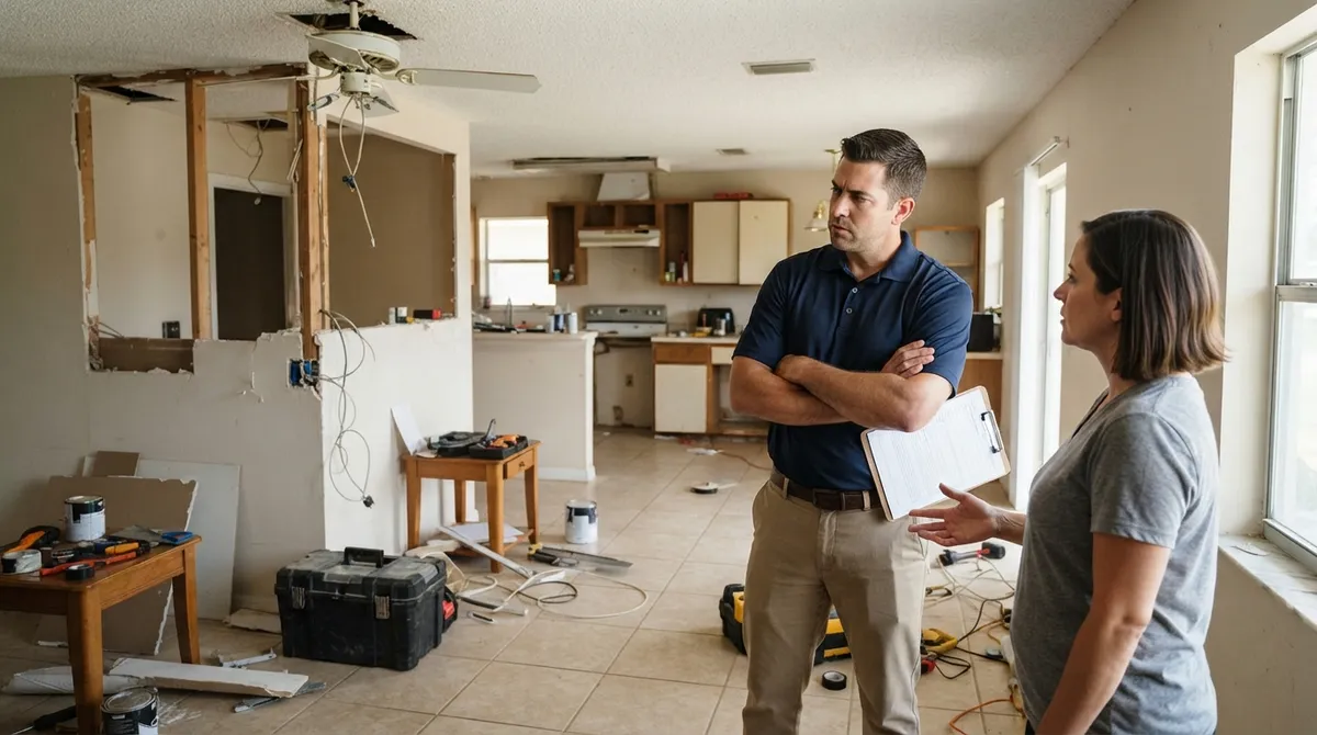 how do property managers handle tenant unpermitted work in florida