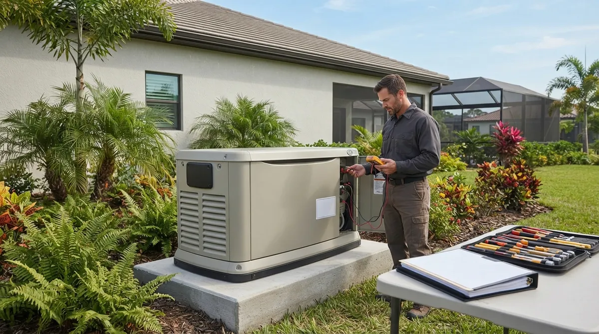 do i need a permit for a whole house generator in florida