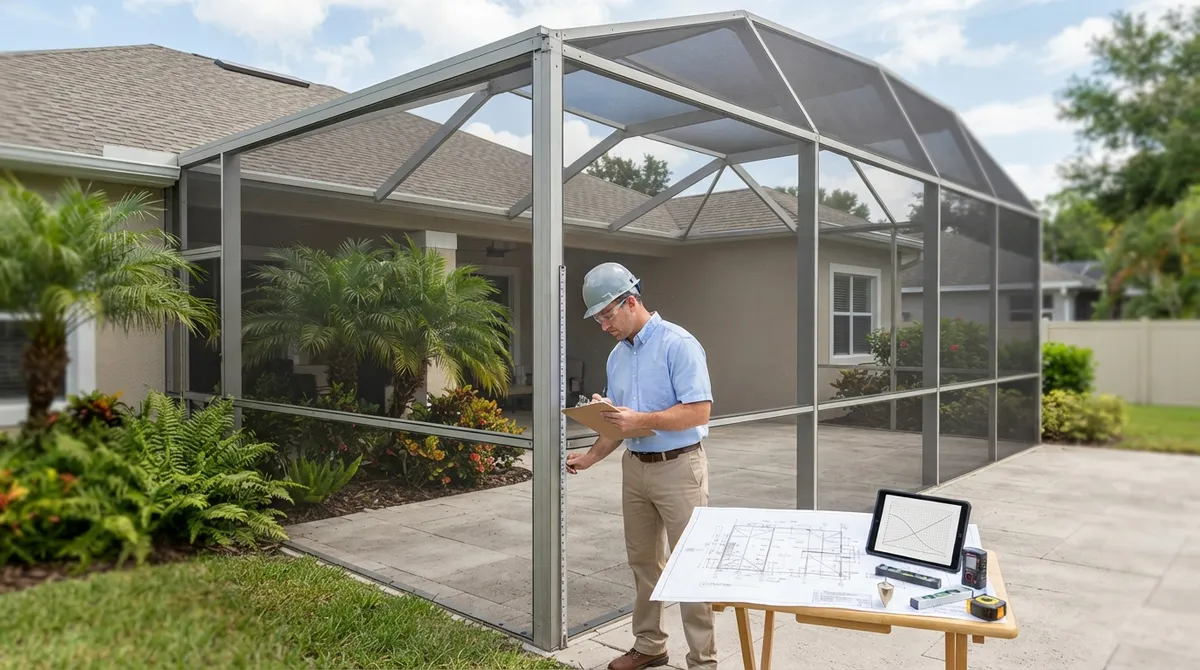 what engineering is needed for after the fact screen enclosures in florida