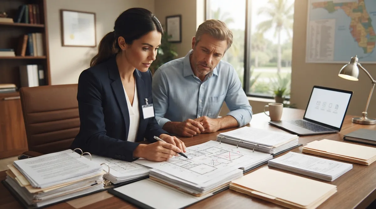 title company unpermitted work florida