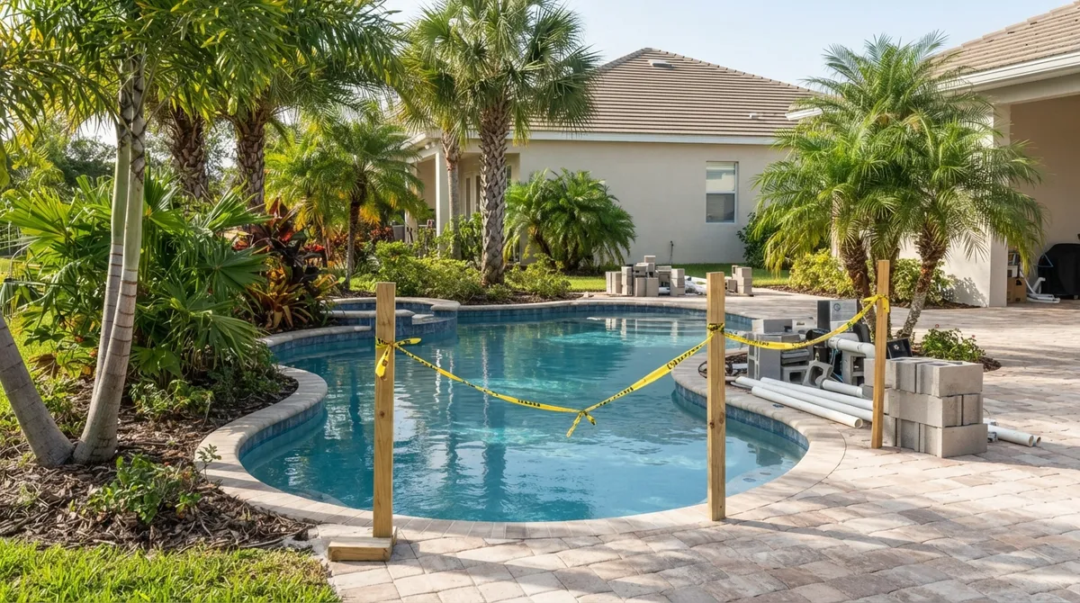 unpermitted pool florida