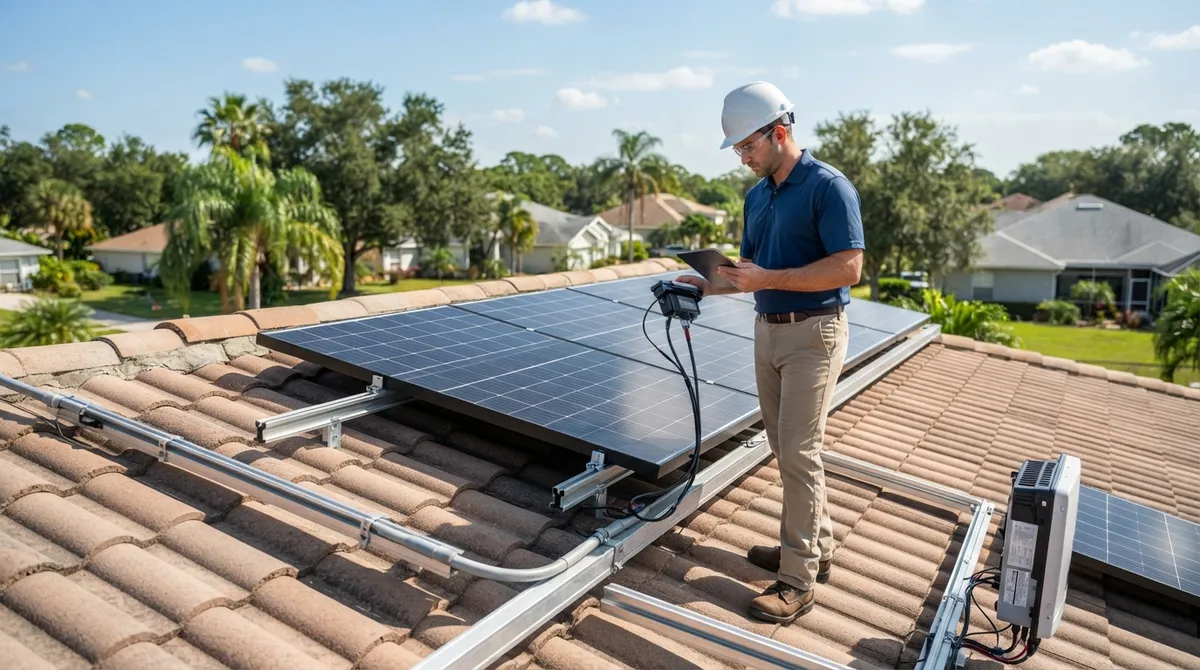 unpermitted solar install florida