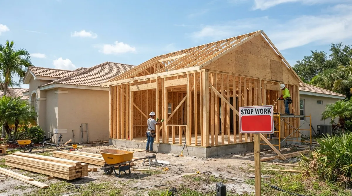 built without a permit florida