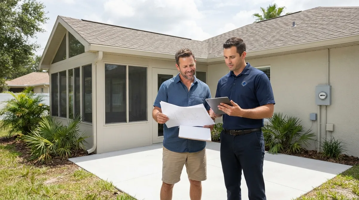 how do i self report unpermitted work to a florida building department