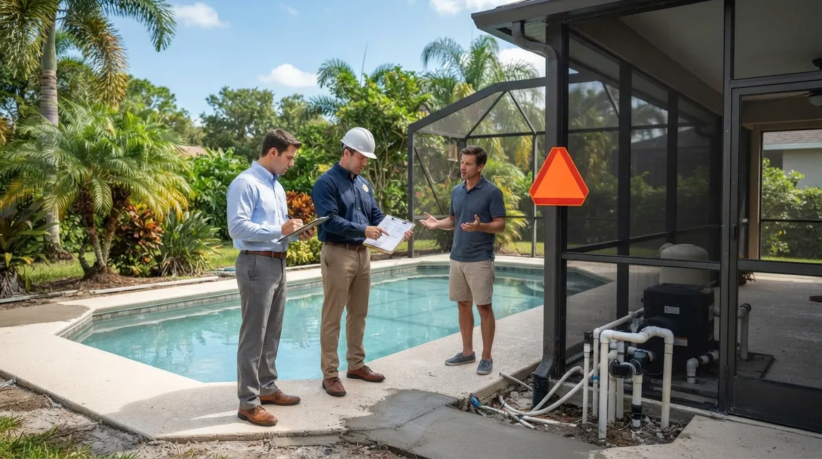 pool built without a permit florida