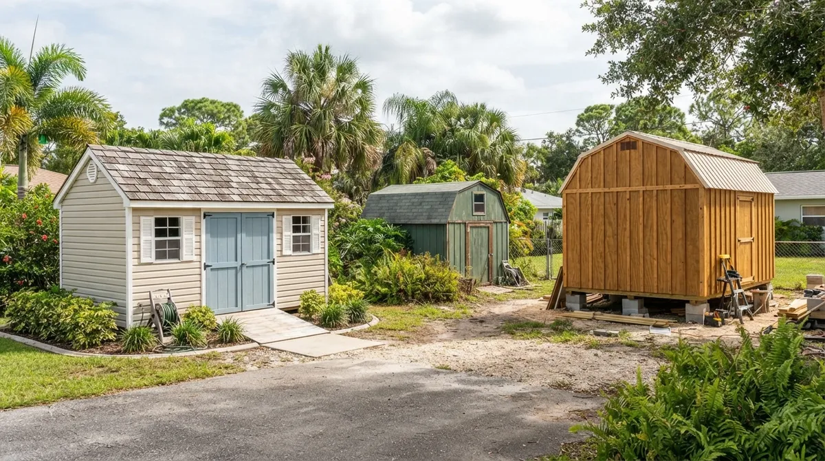 how do i legalize an unpermitted shed in florida