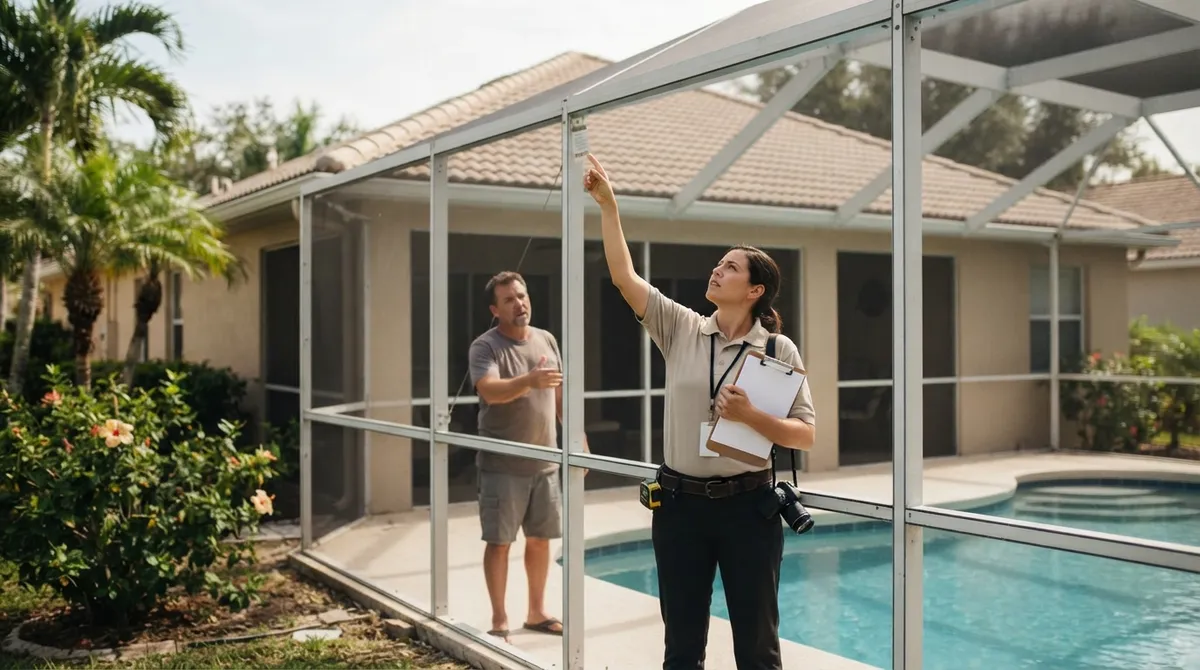 pool cage without permit florida