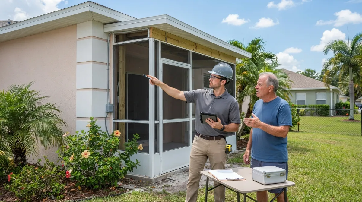 neighbors reported unpermitted work florida