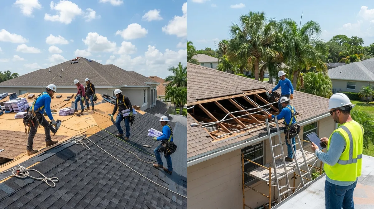 best high volume roofing and after the fact combo florida