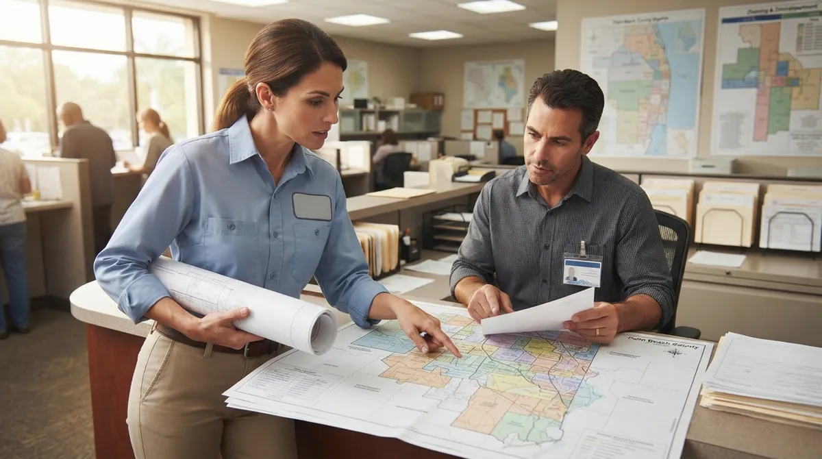 who should roofers hire for permit filing in palm beach